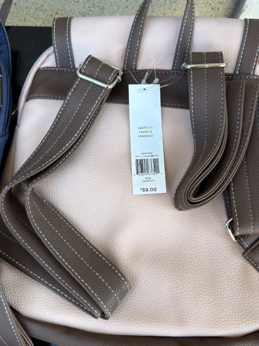 Rosetti Sena Backpack Blue Pink Bag Purse Lot of 2